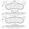 Centric Parts CTEK Brake Pads, 102.12790 102.12790